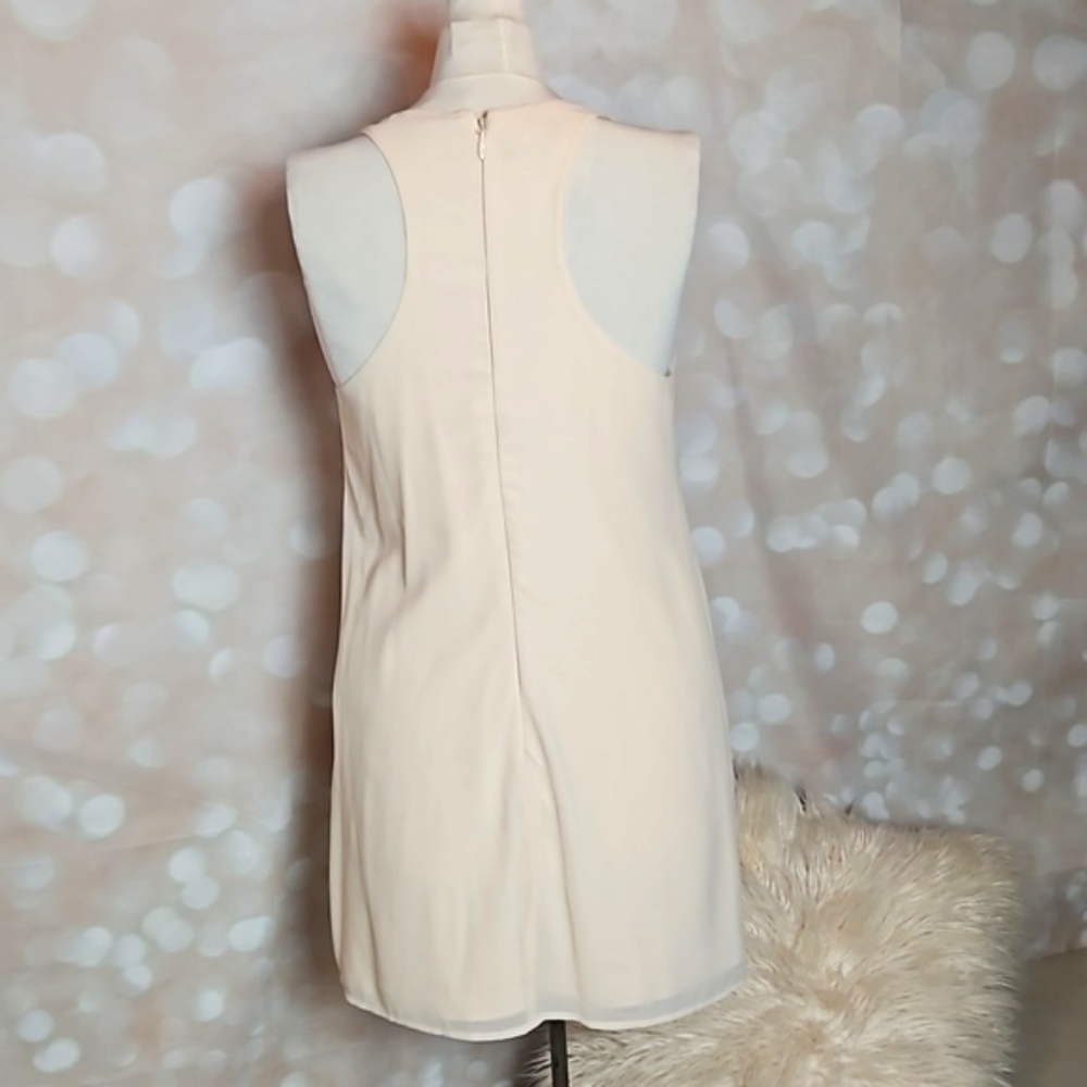 Bebe | Cream Sequined Special Occasion Dress - Picture 3 of 9